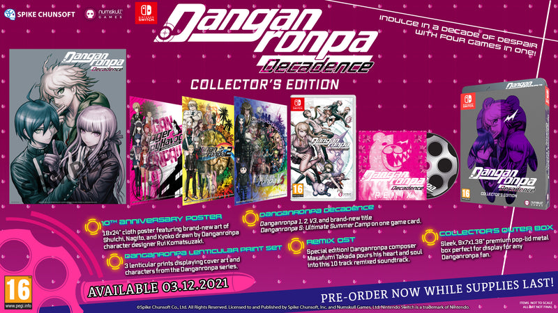 Danganronpa Decadence Collector's Edition Nintendo Switch Edizione Europea (6598296109110)