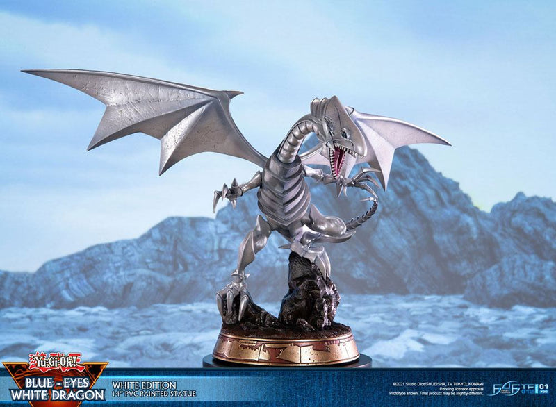 Yu-Gi-Oh! PVC Statue Blue-Eyes White Dragon White Edition 35 cm (6856749121590)