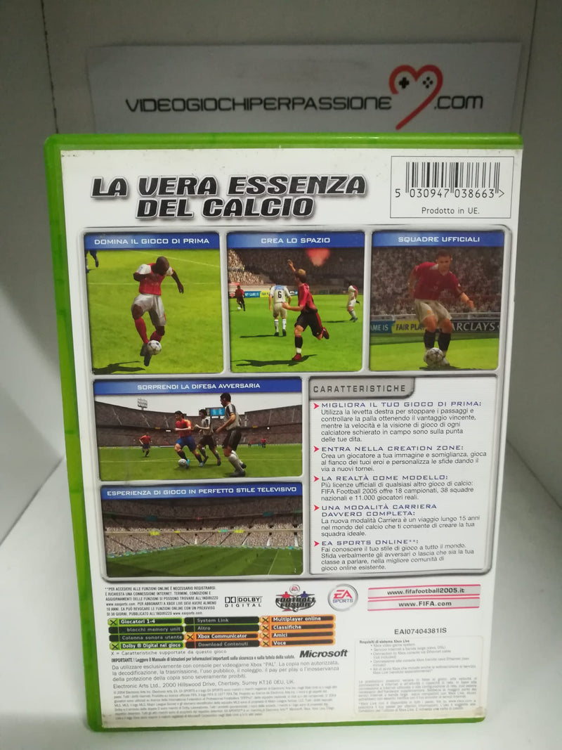 FIFA FOOTBALL 2005  XBOX (usato garantito) (6676369637430)