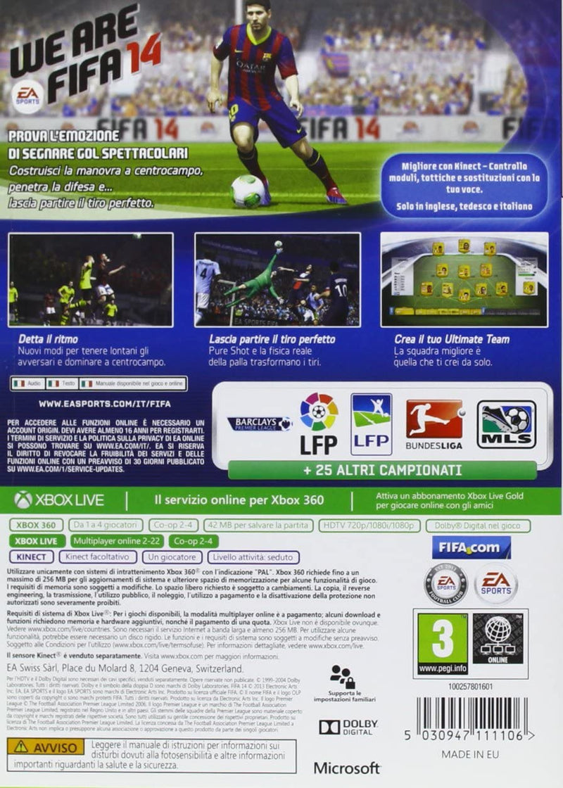 FIFA 14 XBOX 360 (usato garantito)(versione italiana) (4733522706486)