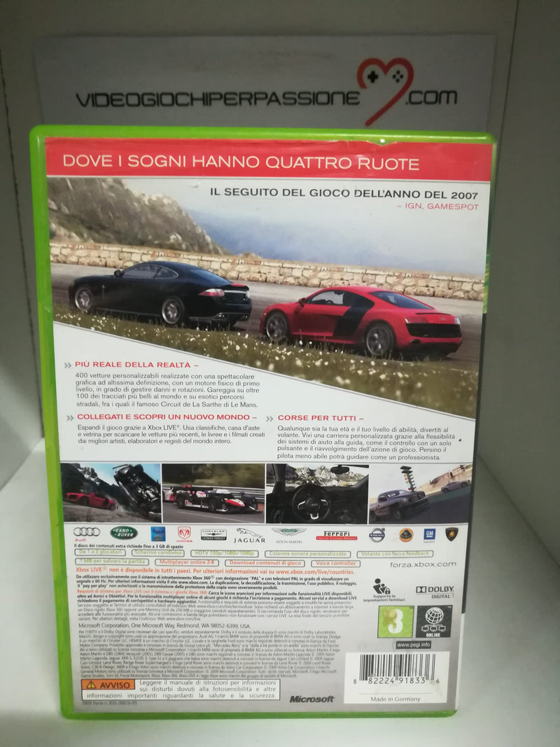 FORZA MOTORSPORT 3 XBOX 360 (usato garantito)(versione italiana) (6738173329462)