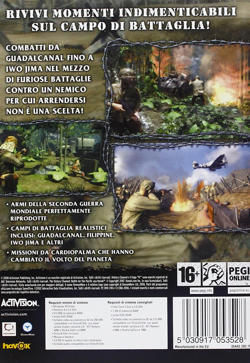 THE HISTORY CHANNEL  BATTLE FOR THE PACIFIC PC GAME (4691429949494)