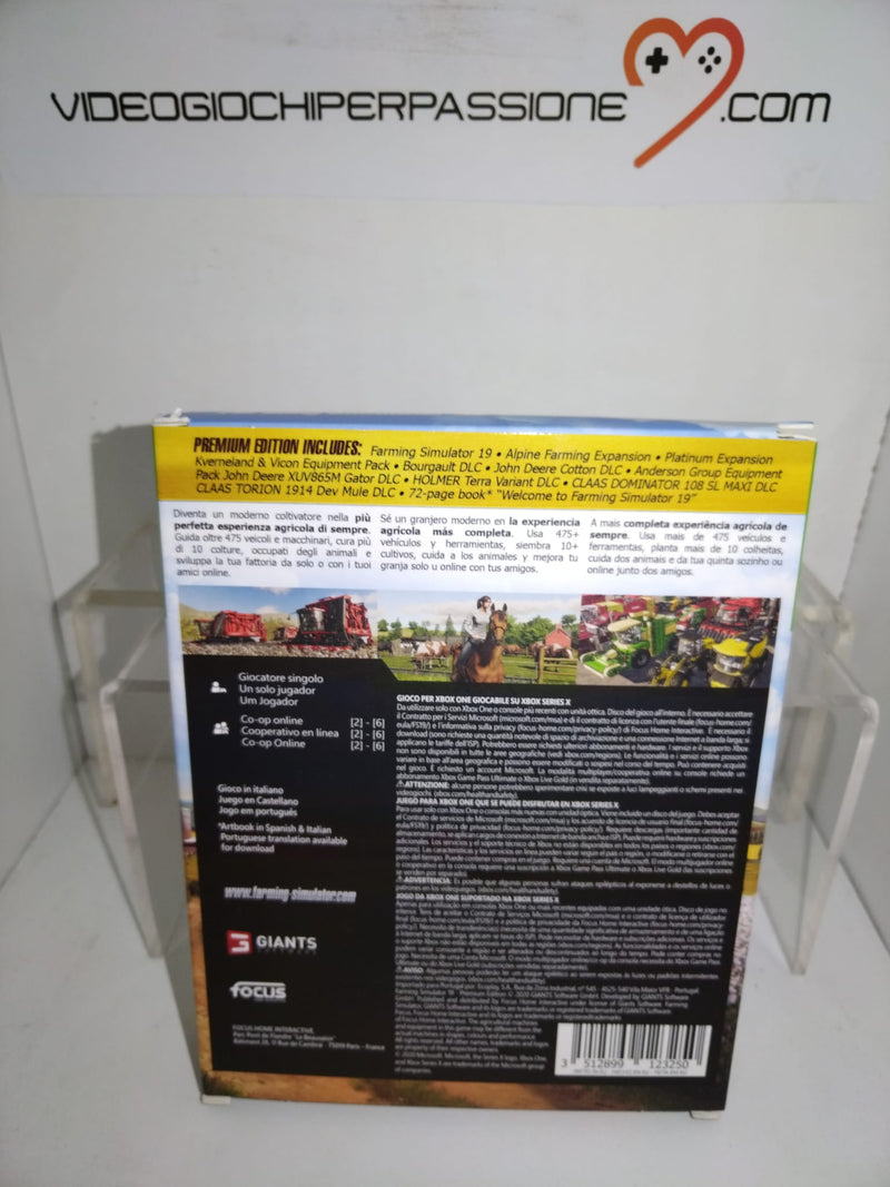 FARMING SIMULATOR 19 PREMIUM EDITION XBOX ONE-SERIE X (usato garantito) (8055856660782)