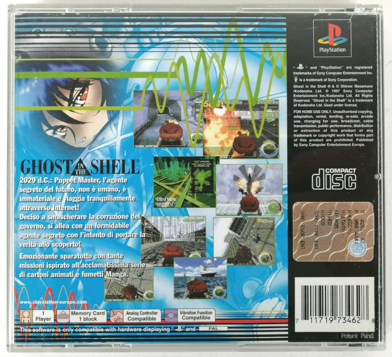 GHOST IN THE SHELL PS1 (versione italiana)RARO (manca manuale) (4662415851574)