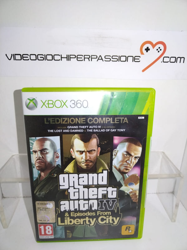 GTA IV L'EDIZIONE COMPLETA XBOX 360 (usato)(versione italiana) (6808532090934)