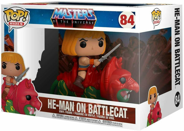 PRE -ORDER INIZIO 7/2021-Masters of the Universe POP! He-Man on Battle Cat 18 cm (6576397385782)
