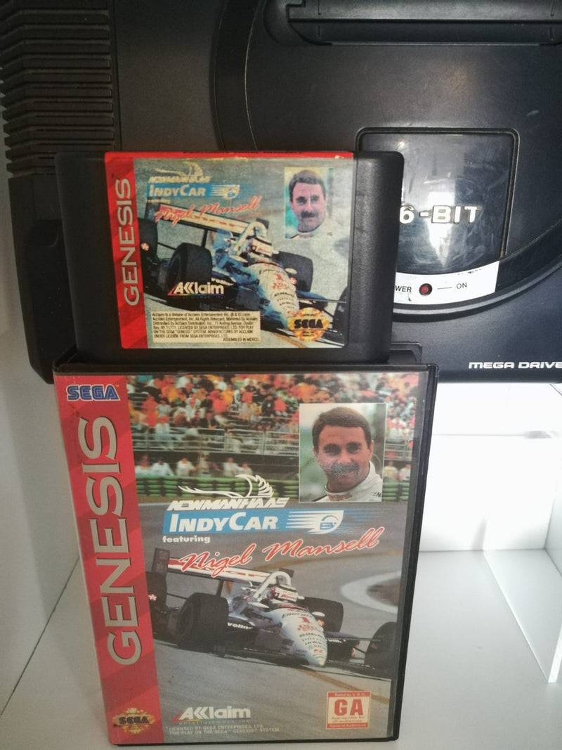 NEW MANHAAS INDY CAR FEATURING NIGEL MANSELL MEGA DRIVE GENESIS SEGA (4671788023862)