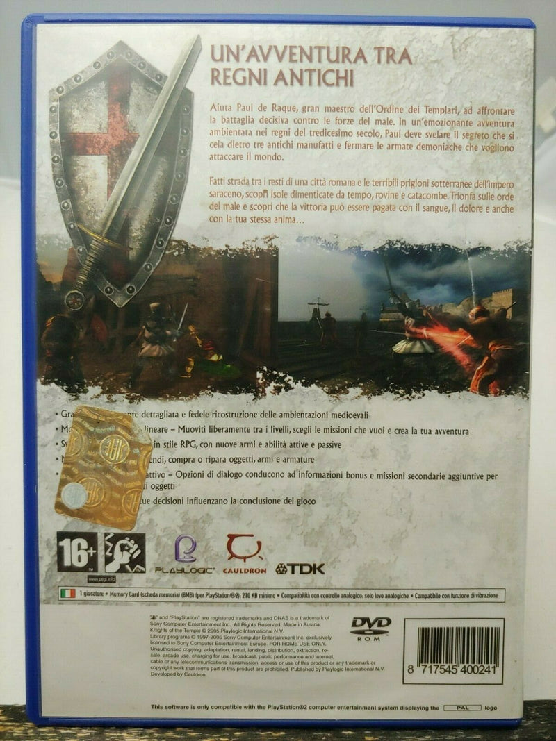 KNIGHTS OF THE TEMPLE II PS2 (4601360908342)