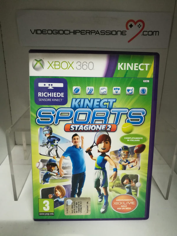 KINECT SPORTS STAGIONE 2 XBOX 360 (usato)(completamente in italiano) (6690163654710)
