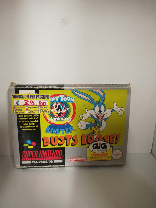 TINY TOON ADVENTURES BUSTER BUSTS LOOSE! SUPER NINTENDO (4680127512630)