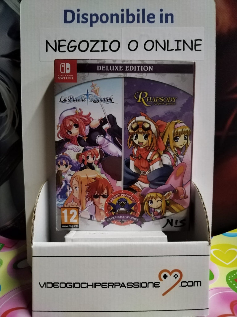 Prinny Presents NIS Classics Volume 3: La Pucelle: Ragnarok / Rhapsody: A Musical Adventure - Deluxe Edition  Nintendo Switch (6839375429686)