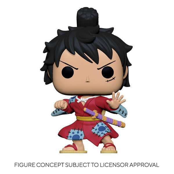 One Piece POP! Animation Vinyl Figur Luffy in Kimono 9 cm (PRE-ORDER) (4910542553142)