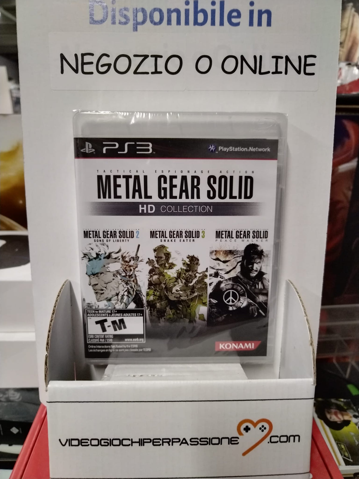 metal gear solid hd collection ps3 playstation store METAL GEAR SOLID HD COLLECTION PLAYSTATION 3 EDIZIONE AMERICANA