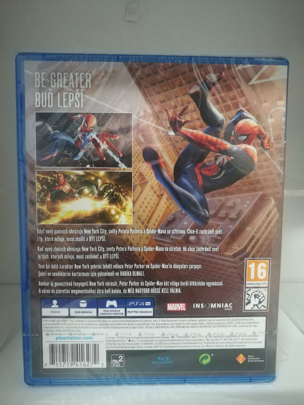 Marvel Spider-Man Playstation 4 Edizione Europea con Italiano