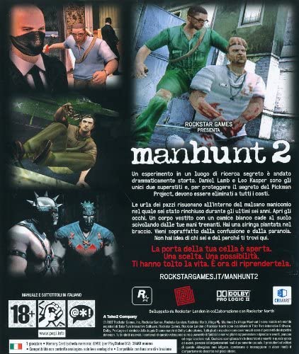 MANHUNT 2 PS2 (gioco RARO) (4596511408182)