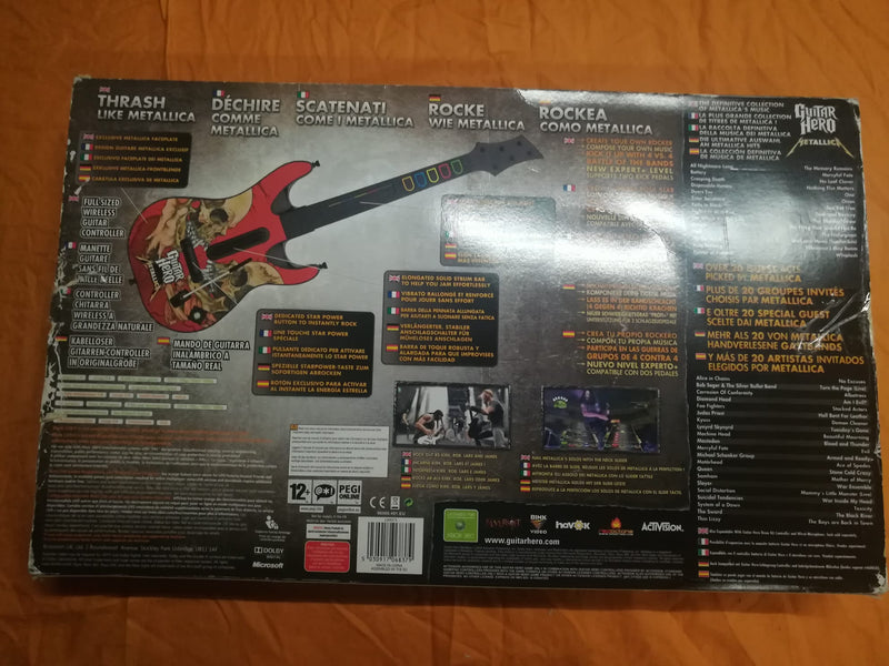 GUITAR HERO METALLICA XBOX 360 (usato garantito)(solo chitarra) (4776282357814)
