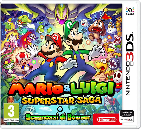 MARIO E LUIGI SUPERSTAR SAGA + SCAGNOZZI DI BOWSER nintendo 3DS VERSIONE ITA. (8046125809966)