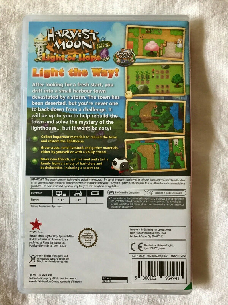 HARVEST MOON:LIGHT OF HOPE SPECIAL EDITION NINTENDO SWITCH (versione inglese) (4655437905974)