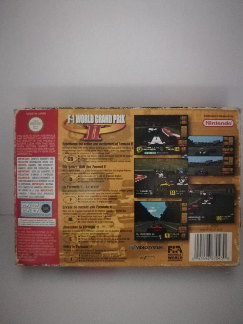 F-1 WORLD GRAND PRIX 2 NINTENDO 64 (versione europea) (4673549860918)