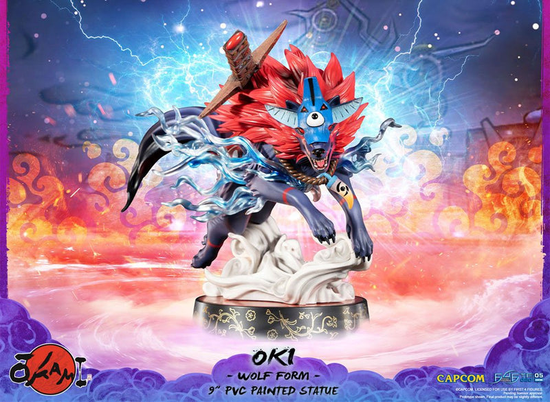 Okami PVC Statue Oki (Wolf Form) 21 cm  PRE-ORDER (6594043904054)