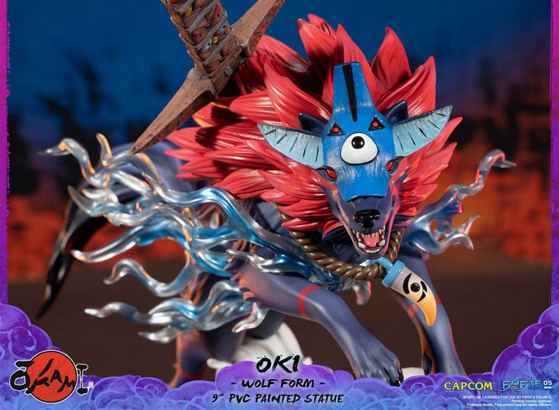 Okami PVC Statue Oki (Wolf Form) 21 cm  PRE-ORDER (6594043904054)