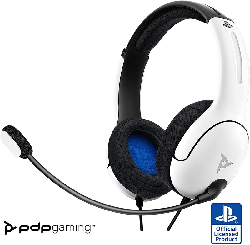 PDP Cuffie Stereo LVL40 per Playstation 4 & 5, Bianco (6632044265526)