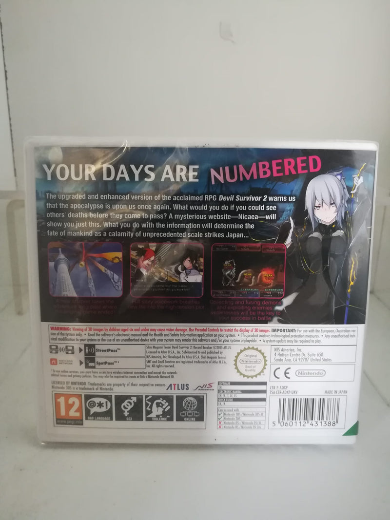Shin Megami Tensei - Devil Survivor 2 Record Breaker - Nintendo 3DS Edizione Europea (6615858937910)