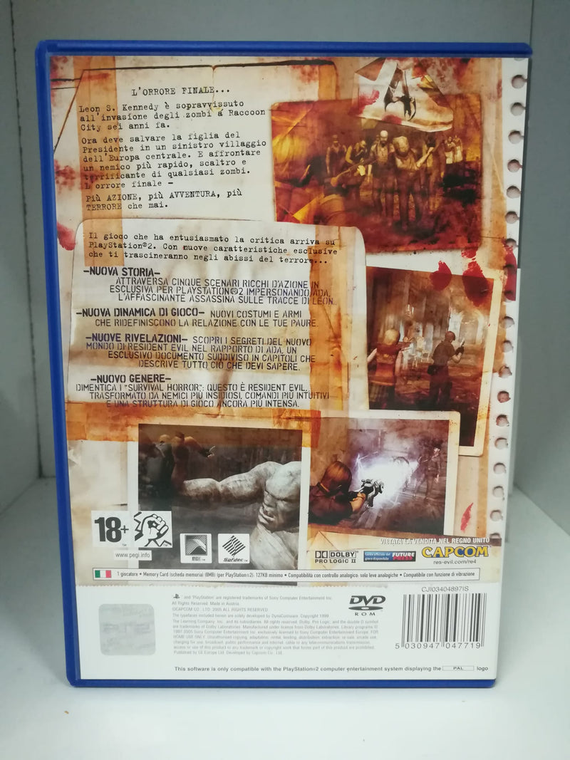 RESIDENT EVIL 4 PS2 (usato)(versione italiana) (6618427129910)
