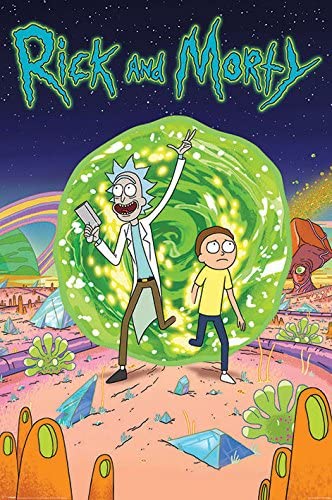 poster  RICK and MORTY  - PORTAL  61 X 91,5 NUOVO (4712440987702)