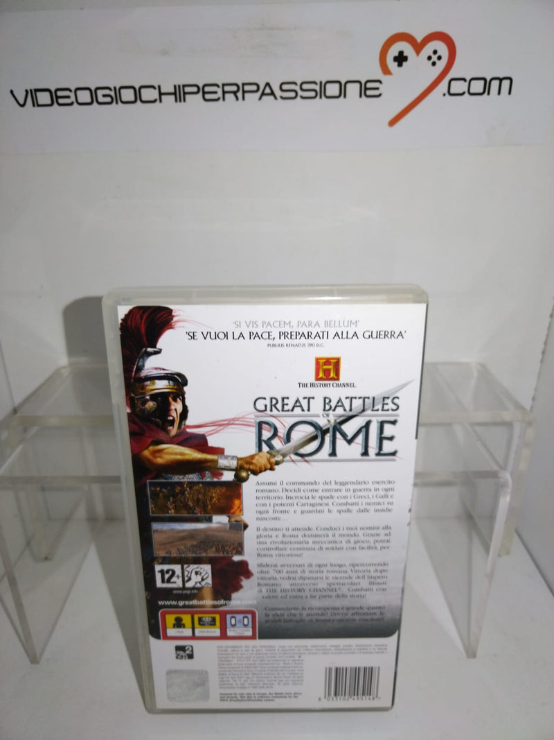 THE HISTORY CHANNEL : GREAT BATTLES OF ROME PSP (usato garantito) (8051034095918)