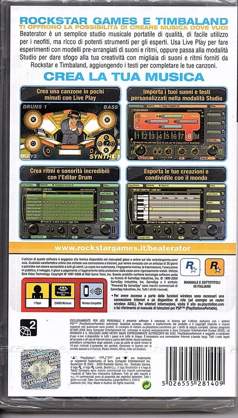 BEATERATOR PSP  (versione italiana) (4638279139382)