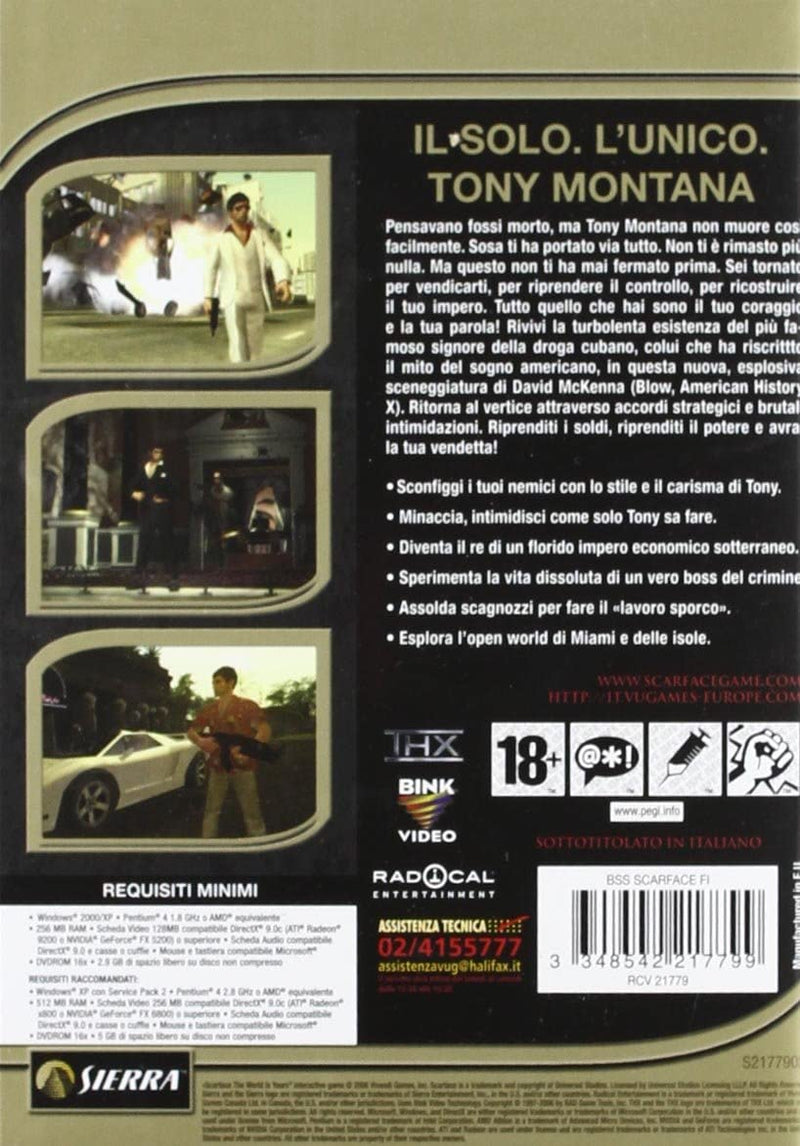 SCARFACE THE WORLD IS YOURS PC (versione italiana) (4658454331446)