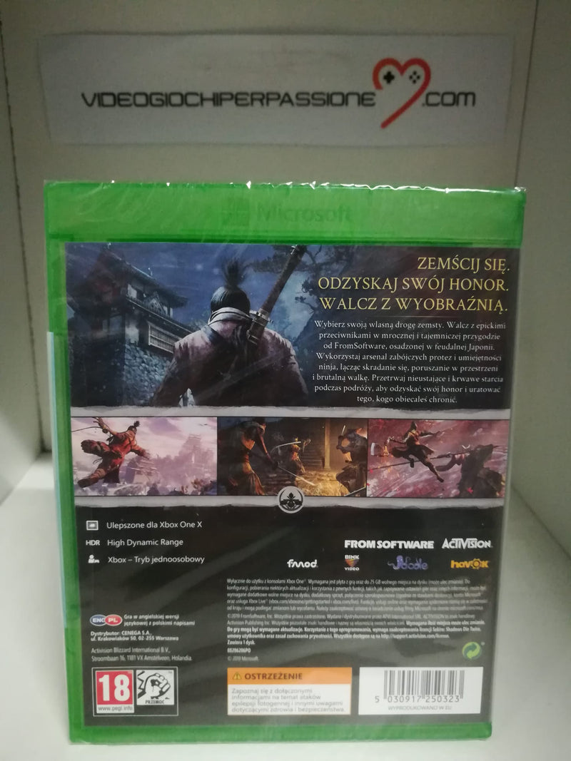 Sekiro Shadows Sie Twice Xbox One/Serie X Edizione Polacca [ITALIANO INCLUSO] (6723901095990)