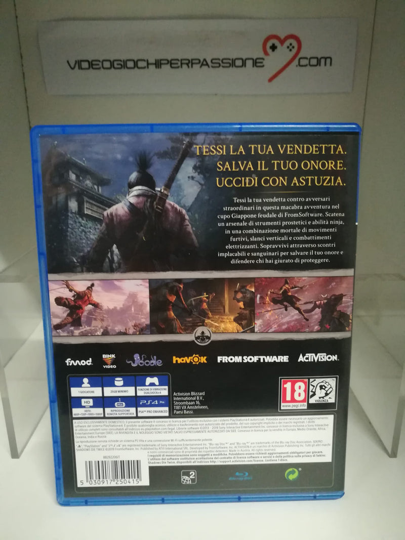 SEKIRO: Shadows Die Twice - PlayStation 4 (usato garantito)(completame