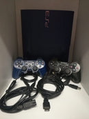 CONSOL PS3 SUPER SLIM BLU 60 GB (usato garantito)(con 2 controller)(senza scatola) (4760257167414)