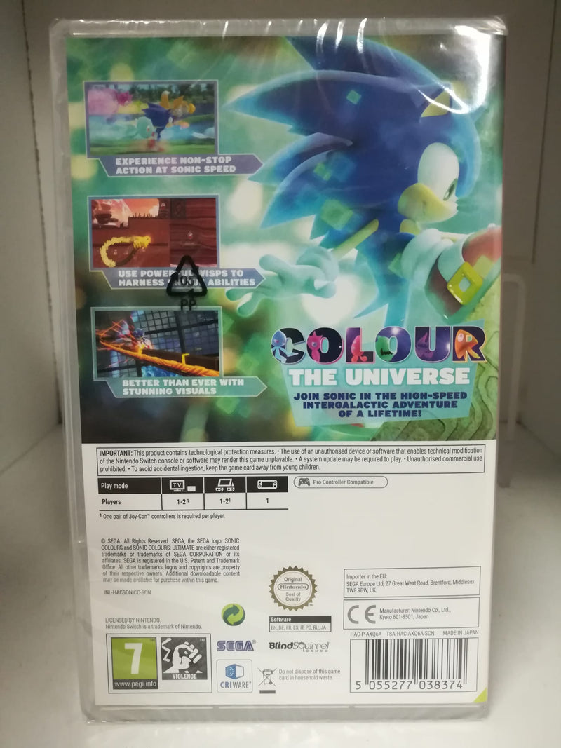 SONIC COLOURS ULTIMATE NINTENDO SWITCH (6633877504054)