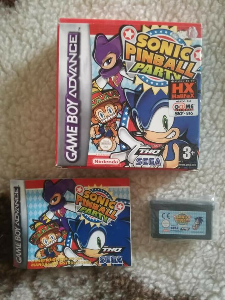 SONIC PINBALL PARTY NINTENDO GBA (completamene in italiano) (4663837425718)