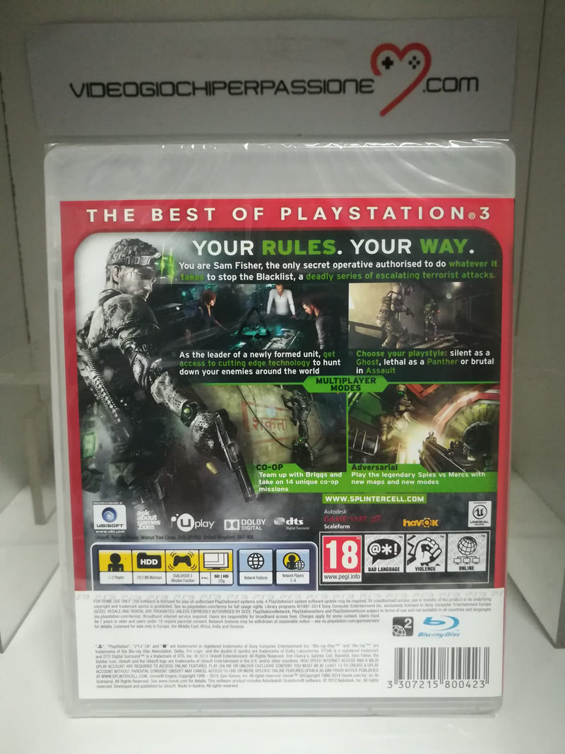 Tom Clancy's Splinter Cell: Blacklist PS3 (versione inglese) (6685956931638)