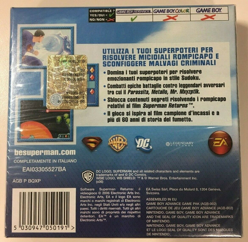 SUPERMAN RETURNS LA FORTEZZA DELLA SOLITUDINE NINTENDO GBA (completamente in italiano) (4678975160374)