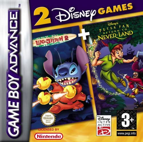 2 Games in 1 - Peter Pan + Lilo & Stitch 2 NINTENDO GBA (versione europea) (4663542972470)