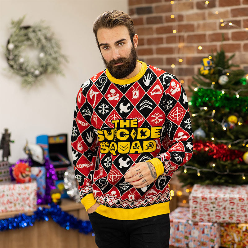 The Suicide Squad Maglione Ufficiale Natalizio -  Ugly Sweater (8001145569582)