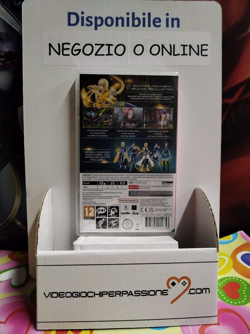 Sword Art Online: Alicization Lycoris Nintendo Switch Edizione Euroepa (6827676598326)