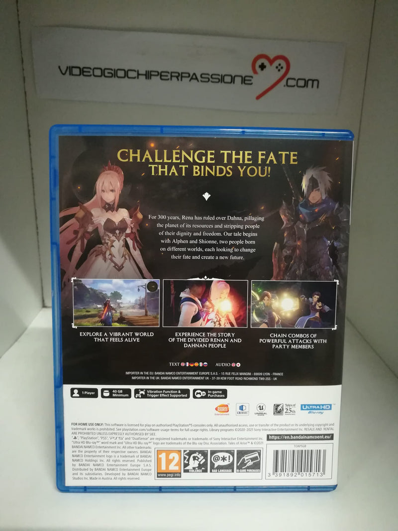 Tales of Arise Playstation5 Edizione Europea (6572216516662)