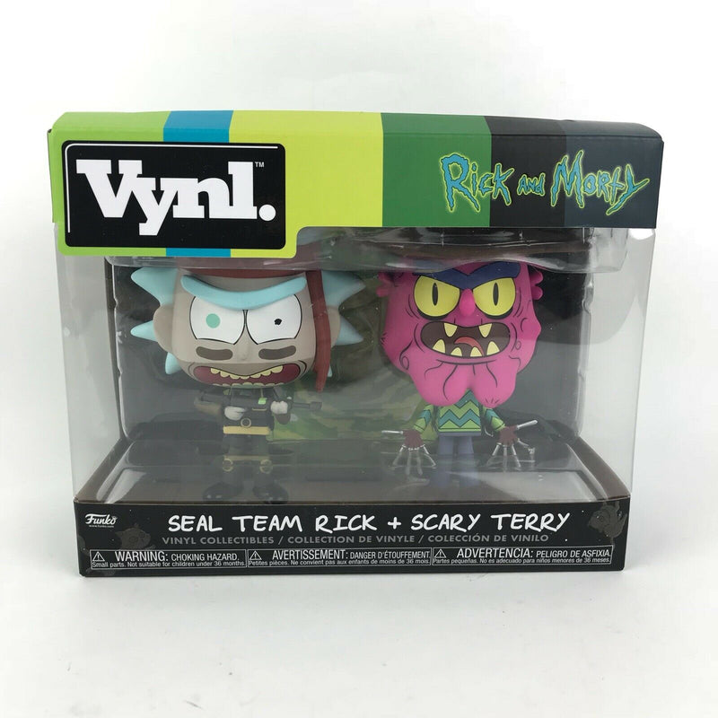 Funko Vinyl Rick & Morty 4" 2-Pack 1 Seal Team Rick + Scary Terry (6538186326070)