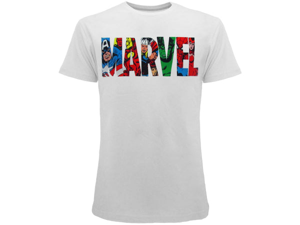 T-Shirt Marvel Logo Fumetti (6665022767158)