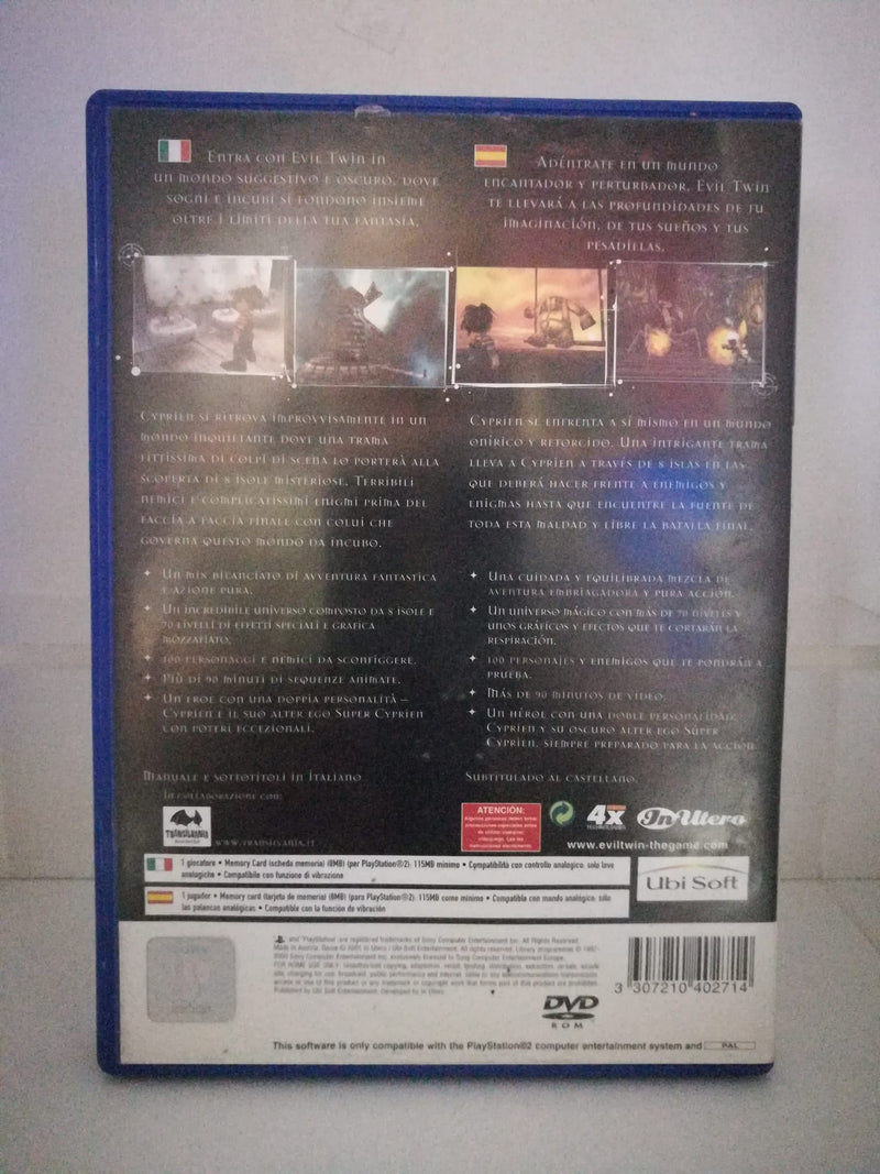 EVIL TWIN CYPRIEN'S CHRONICLES PS2 (usato garantito)(versione italiana) (4729742229558)