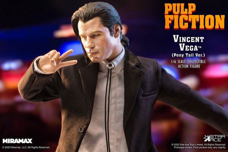 Pulp Fiction Vincent Vega 2.0 (Pony Tail) Deluxe Version 30 cm PRE-ORDER INIZIO 10/2021 (6576465051702)