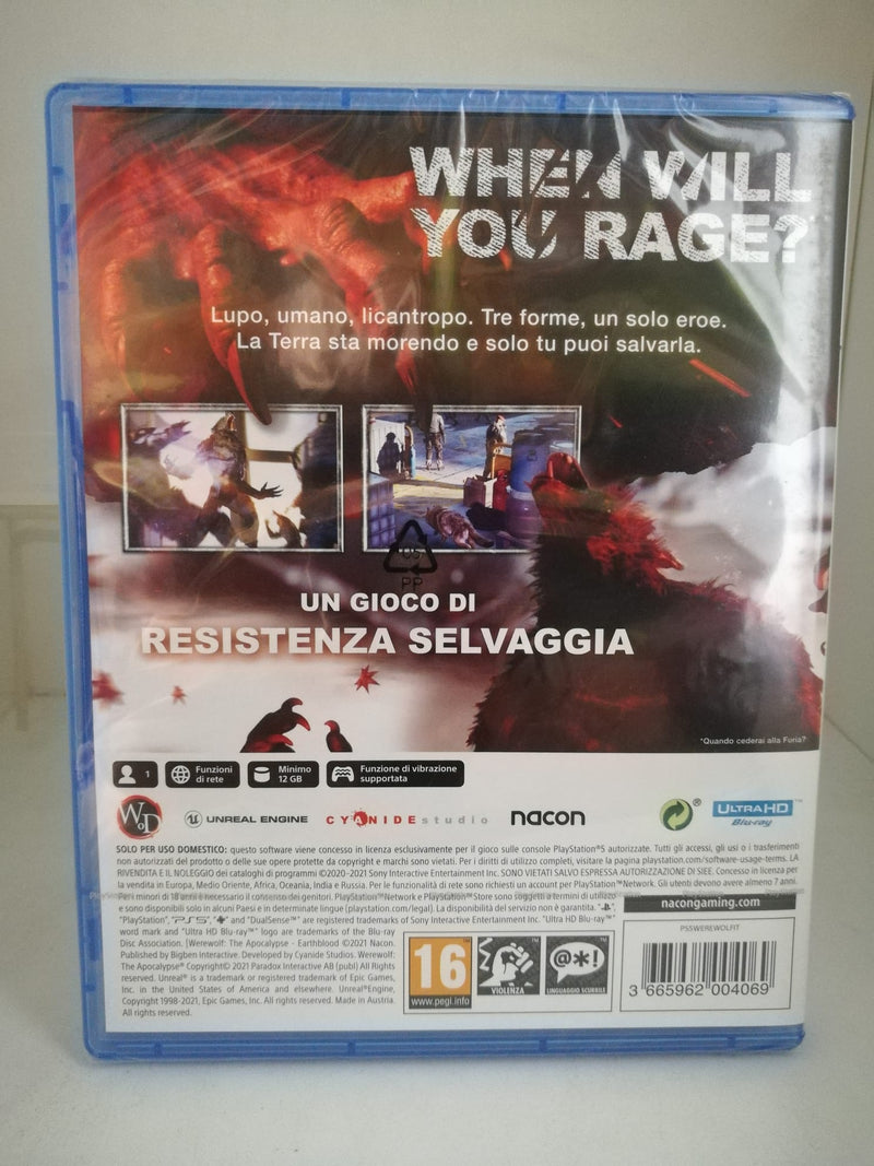 WEREWOLF THE APOCALYPSE EARTHBLOOD PS5 (versione italiana) (6616157913142)