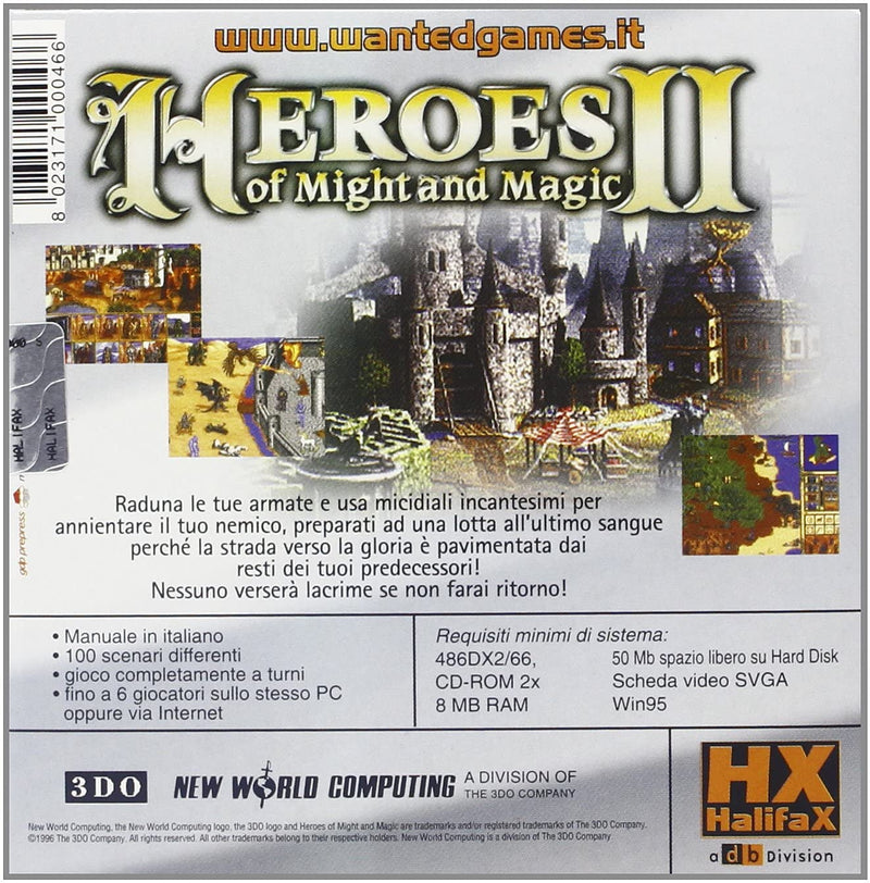HEROES II OF MIGHT AND MAGIC PC (gioco completo) (4672323485750)