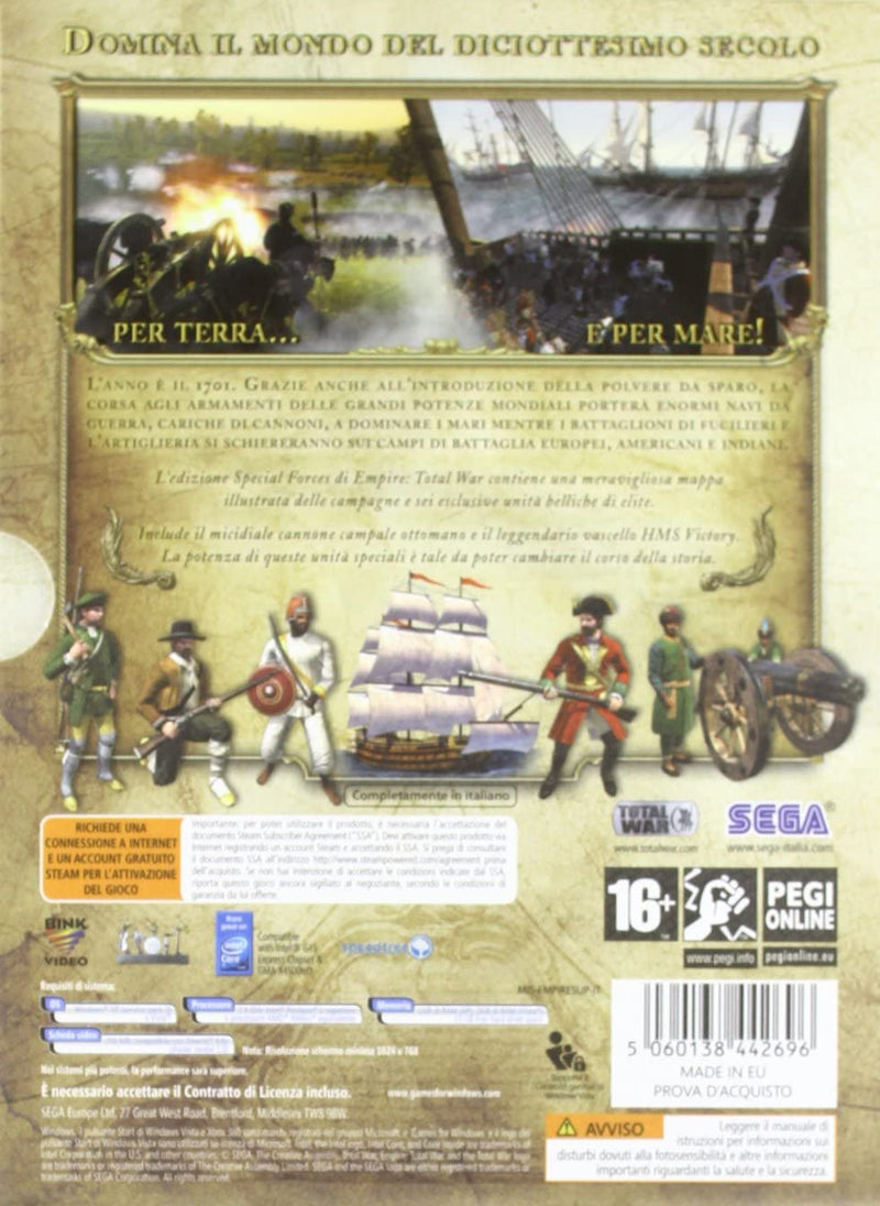 SPECIAL FORCES EDITION EMPIRE TOTAL WAR PC (completamente in italiano) (4658597429302)